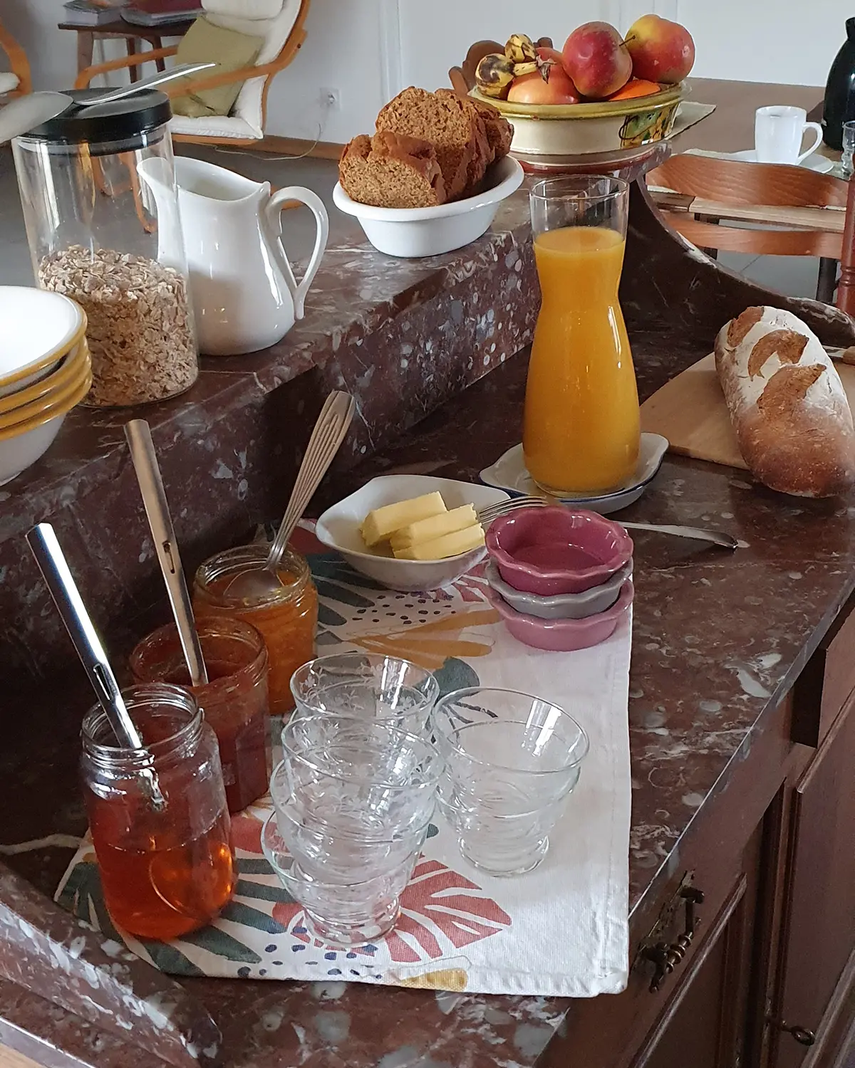 chambre d'hôtes petit dejeuner