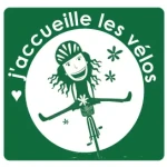 logo cyclo friendly "j'accueille les vélos"